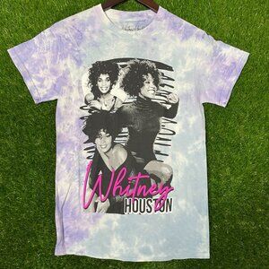 Whitney Houston Vintage Style Tie-Dye T-shirt size Small